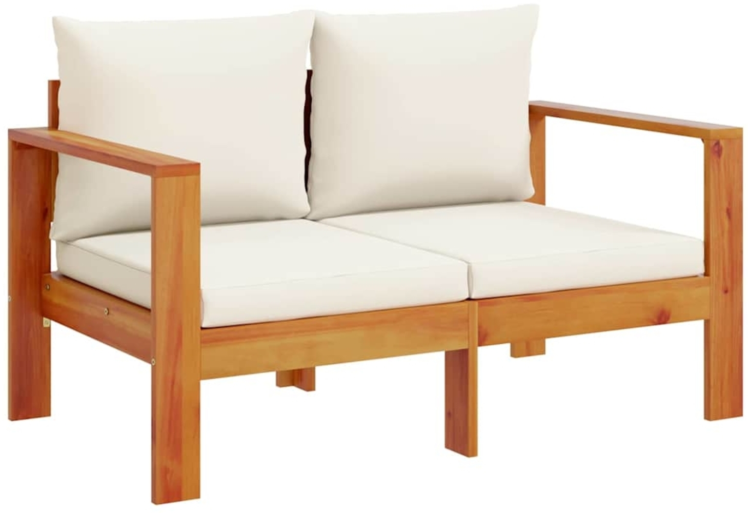 vidaXL Gartensofa mit Kissen 2-Sitzer Massivholz Akazie 367623 Bild 1