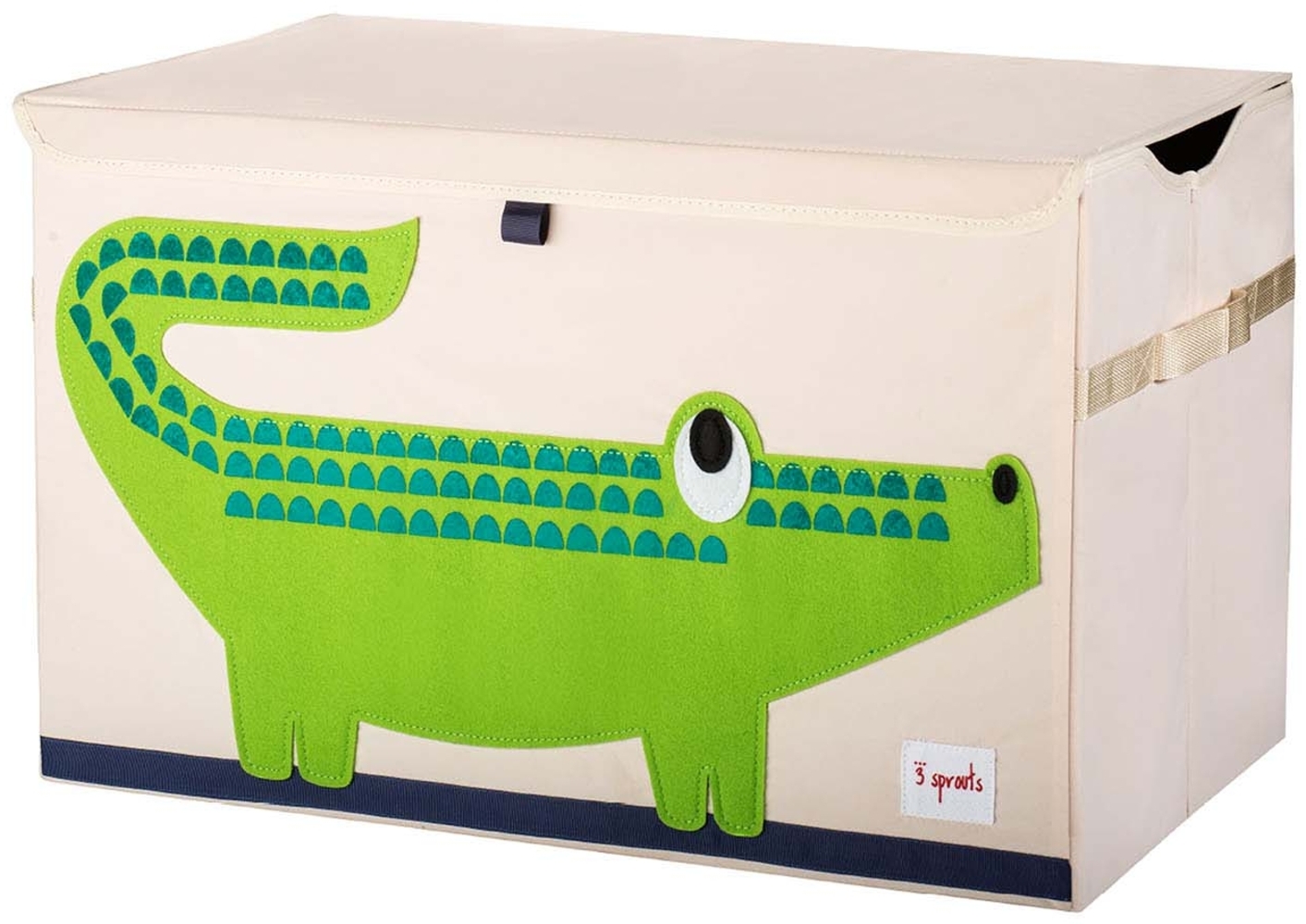 XL Aufbewahrungskiste fürs Kinderzimmer, Krokodil, 38 x 61 x 37 cm, von 3 sprouts Bild 1
