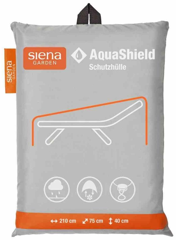 AquaShield Liegenhülle 210x75xH40 cm hellgrau, 100% Polyester Bild 1