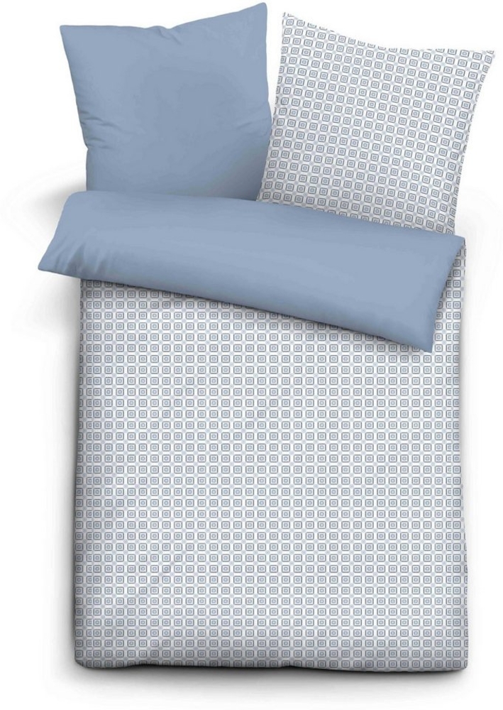 Cinque Renforce Bettwäsche 0041702 AVIANO, eisblau, 1x 155x220 cm + 1x 80x80 cm Bild 1