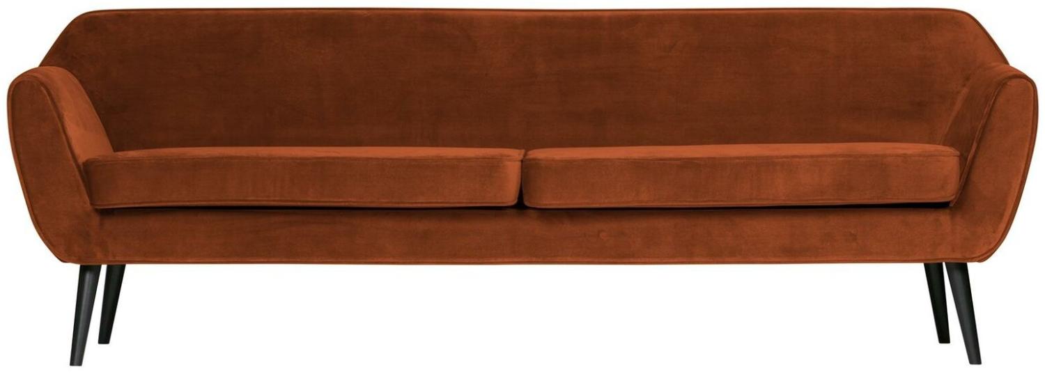 Sofa Rocco Samt, 230cm Rost Bild 1