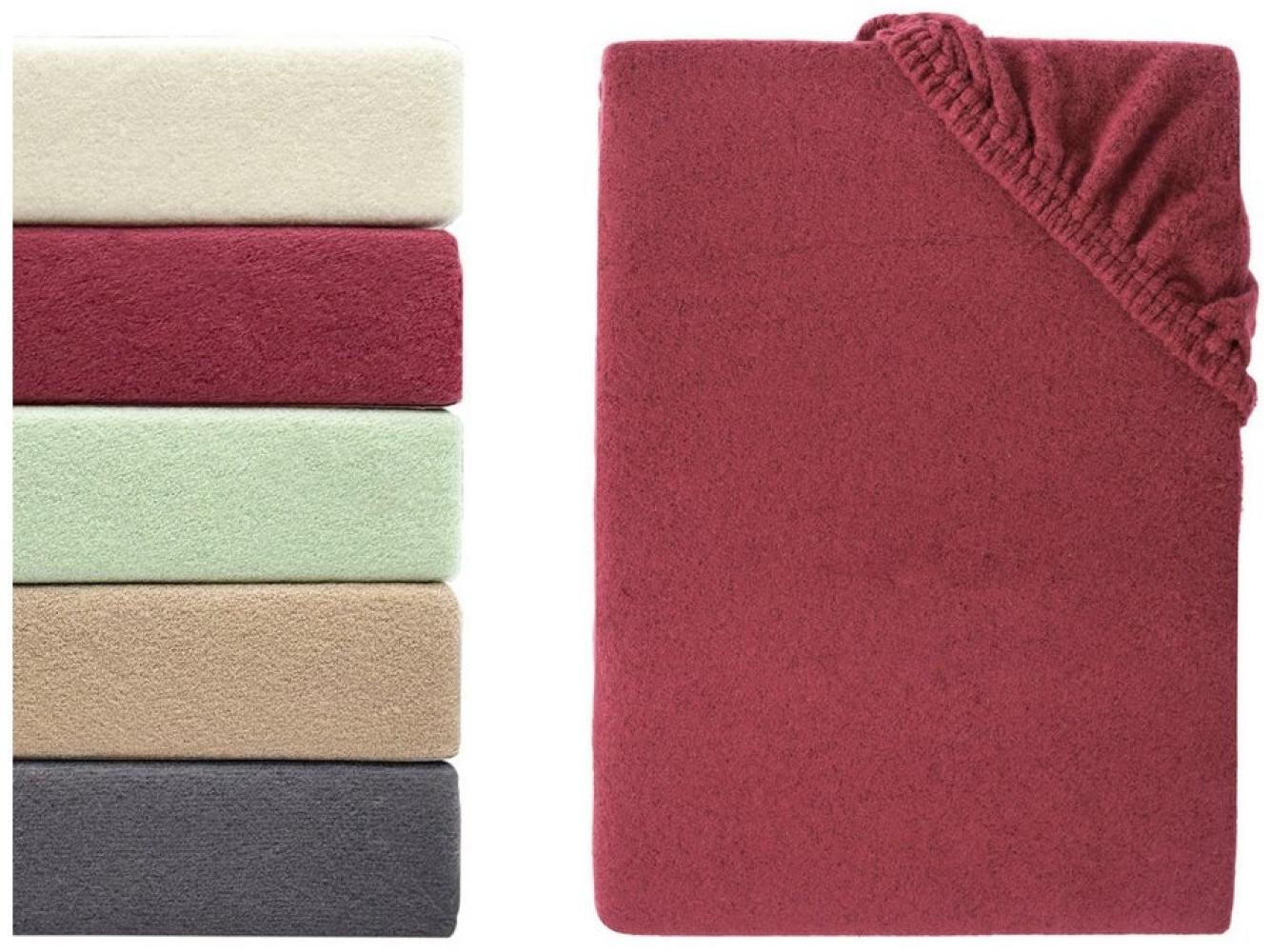 Hometex Premium Textiles Spannbettlaken aus Mikroflausch oder Teddyflausch - Bettlaken extra warm & kuschelig, Gummizug: Rundum, viele Größen und Farben in Premium Qualität Bild 1