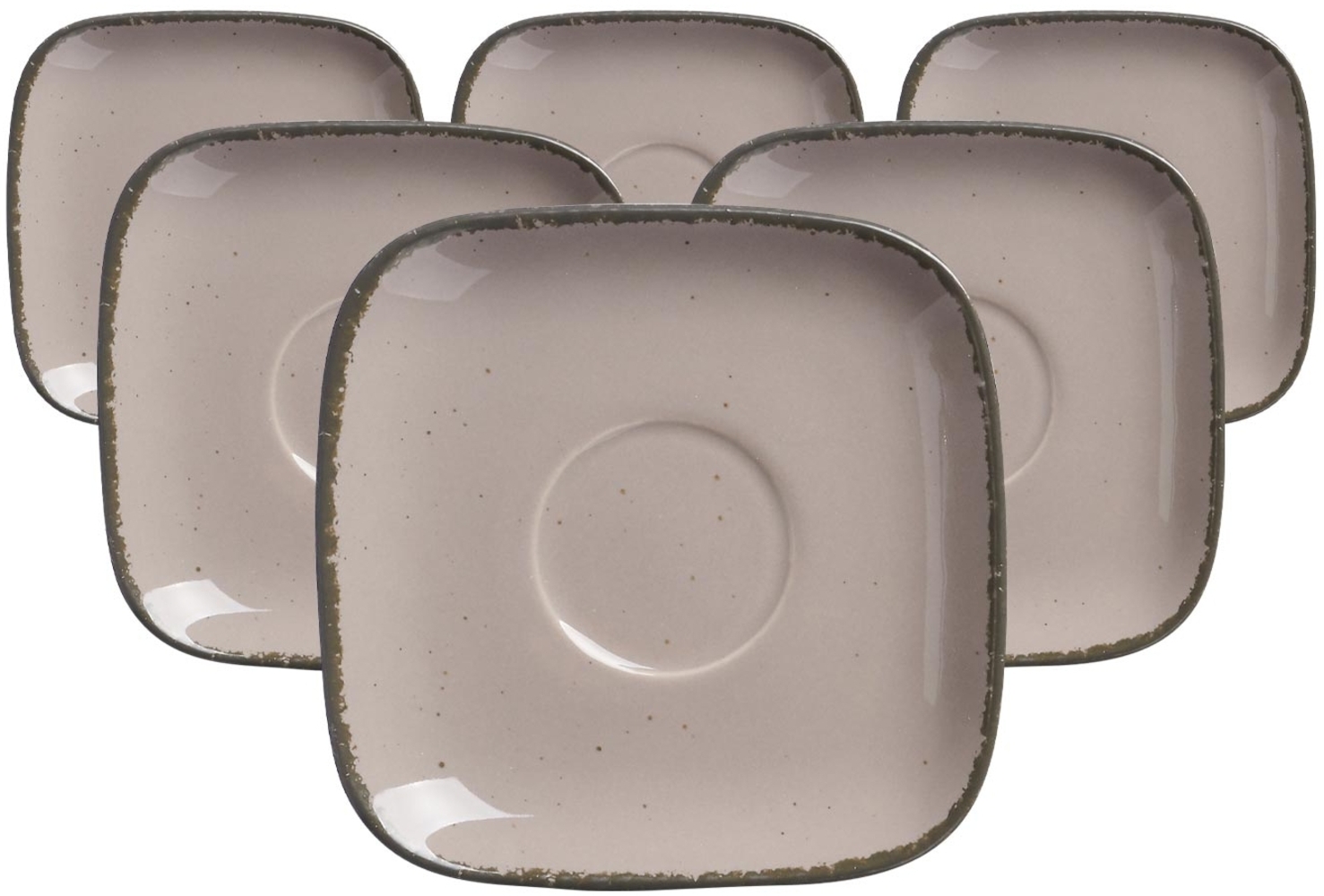 Ritzenhoff & Breker Casa Espressountertasse ø 10 cm grau 6er Set - DS Bild 1