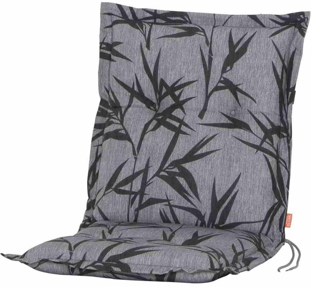 SIENA GARDEN XORA Sesselauflage 100 cm Dessin Bambus grau, 50% Baumwolle/50% Polyester Bild 1