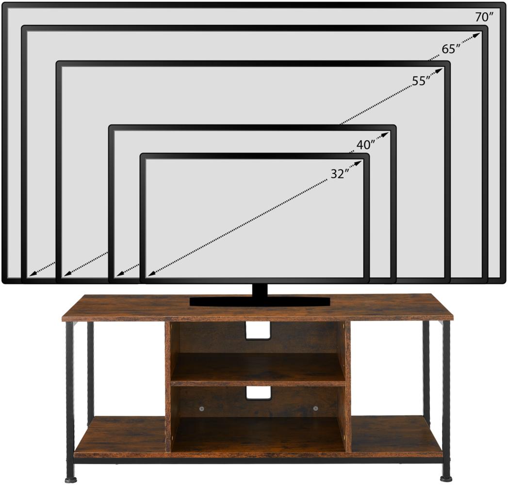 tectake Lowboard TV-Regal (TV-Regal, Montagematerial, Montageanleitung), Industrial Style Bild 1