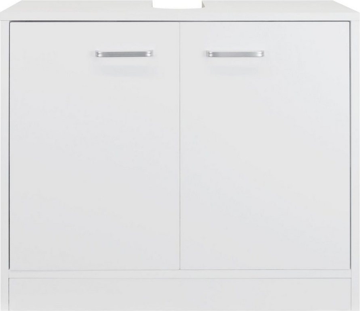 Stabilo Sanitär Waschbeckenunterschrank Waschbeckenunterschrank "LUNA" polarweiß matt 2-türig, 63x29x55cm (1-St) matt 2-türig Bild 1
