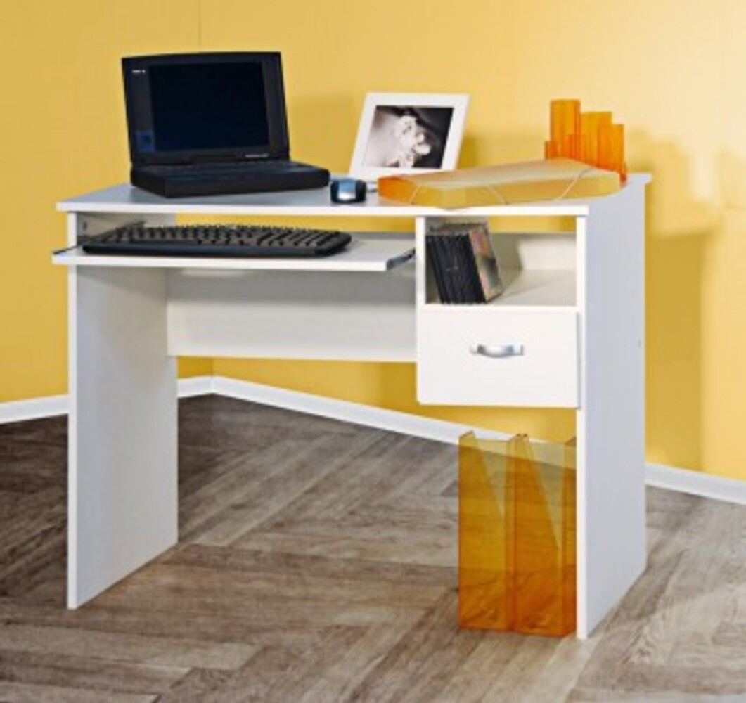 Schülerschreibtisch, weiß weiß, 91 x 50 x 72 cm Bild 1