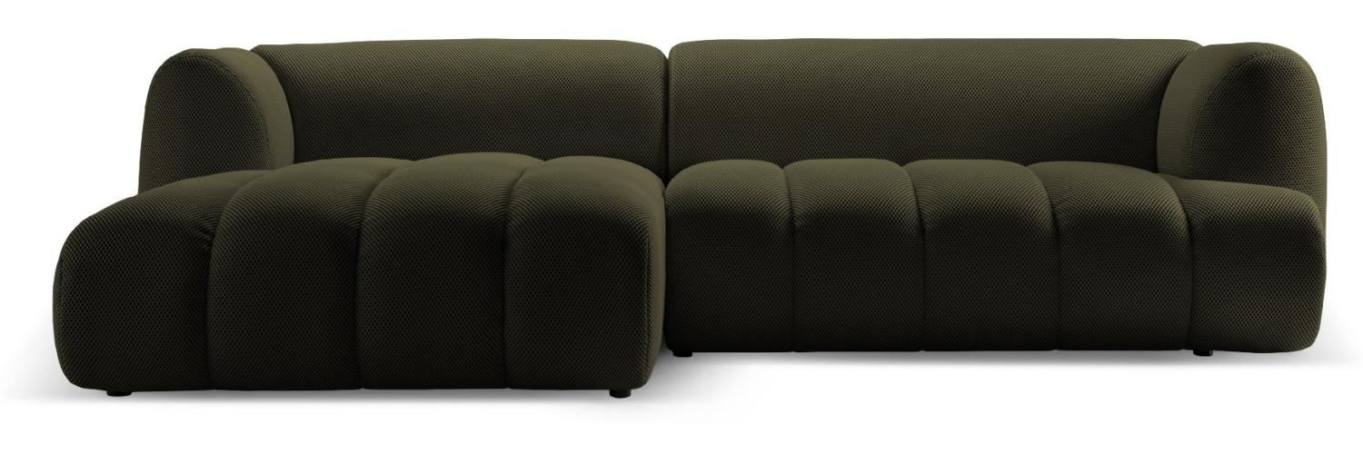 Micadoni Modulares Ecksofa Harry 4-Sitzer Links 3D-Stoff Amazonas Grün Bild 1