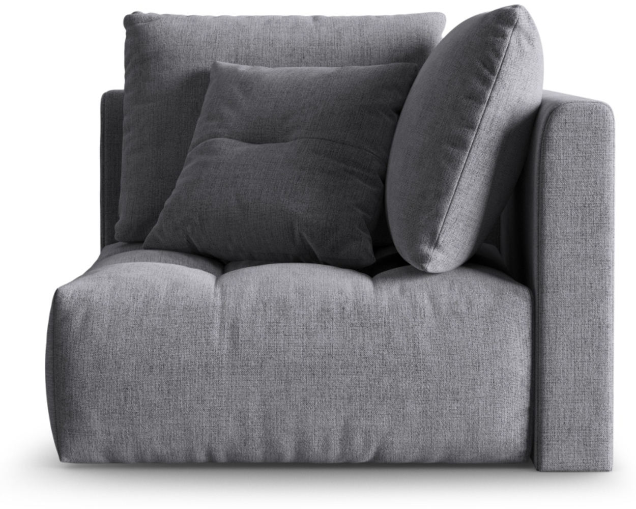 Micadoni Symmetrisches Eckmodul Bloom Strukturierter Stoff City Grau Bild 1