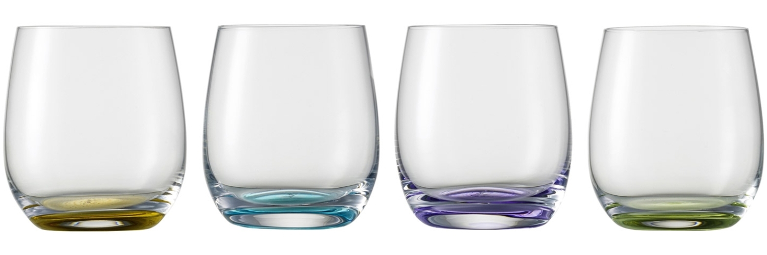 Eisch JESSICA 4er Set Gläser mit buntem Boden Bild 1