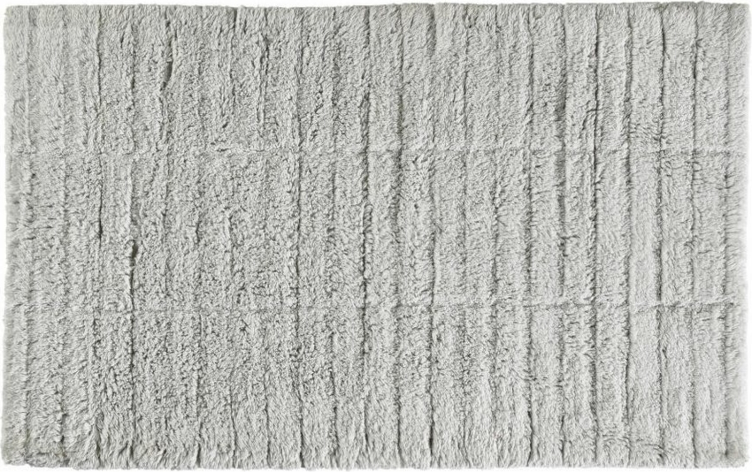 Zone Denmark Badematte Tiles, Badteppich, Badvorleger, Duschvorleger, Baumwolle, Soft Grey, 80x50 cm, 331849 Bild 1