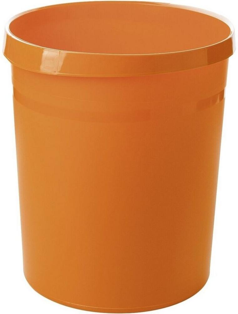 Han 'Grip' Papierkorb Grip, mit umlaufendem Griffrand und 2 Griffmulden, 18 Liter, Orange Bild 1