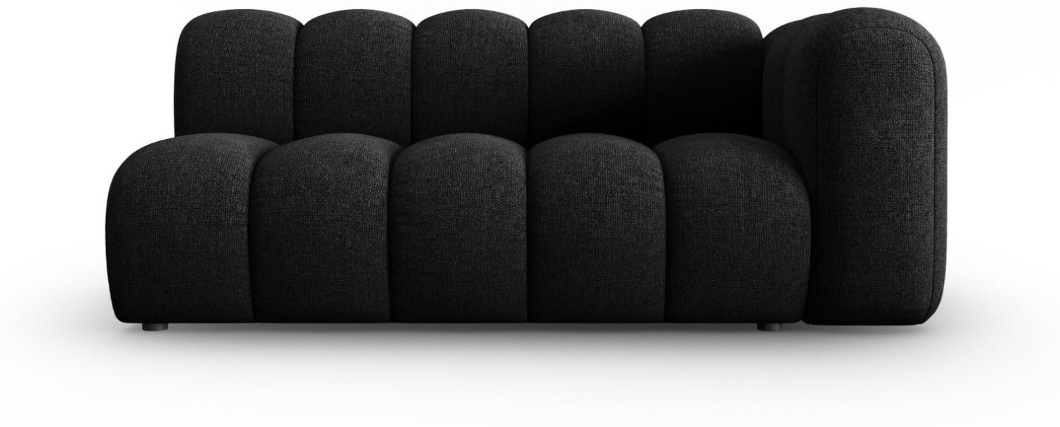 Micadoni Modulares Sofa Lupine 3-Sitzer Rechts Chenille Schwarz Bild 1