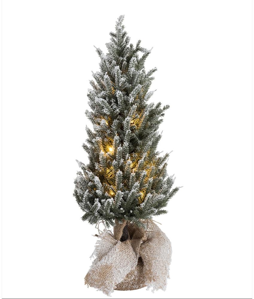 Weihnachtsbaum mit Led im Jute-Topf (58 cm) Bild 1