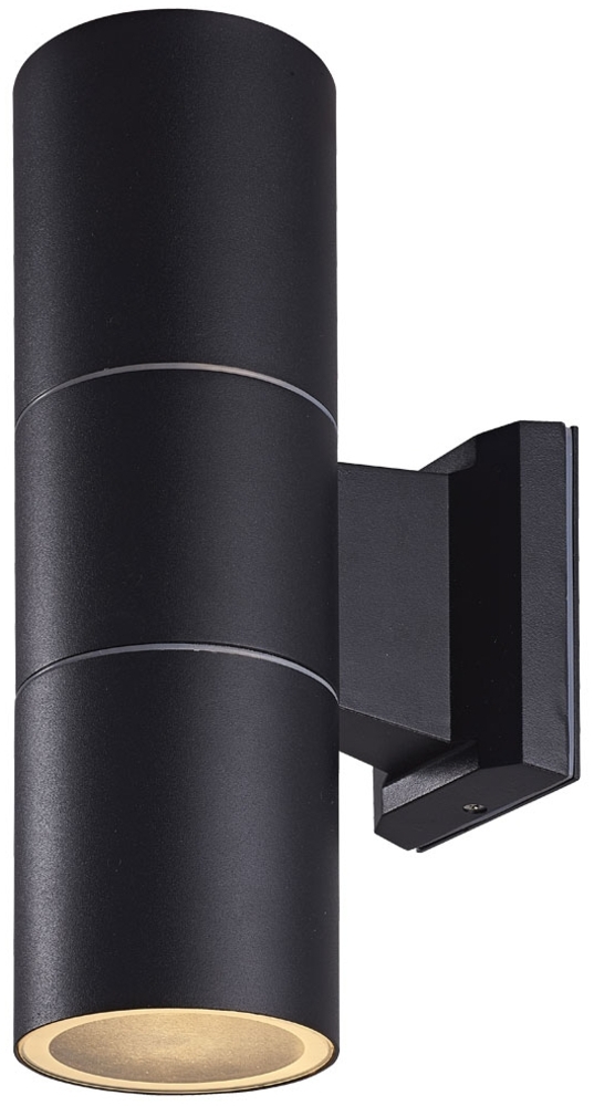 Design Wandleuchte für den Außenbereich aus ALU und Glas Bild 1