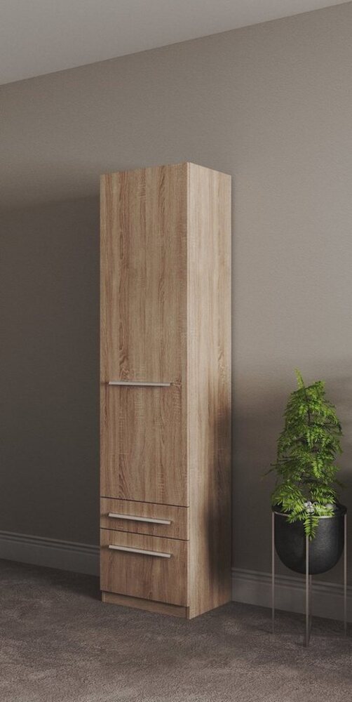 priess Kleiderschrank Schrank Garderobe Wäscheschrank Barcelona in 5 Breiten viel Stauraum, geräumige Schubkästen, mit Spiegel, MADE IN GERMANY Bild 1