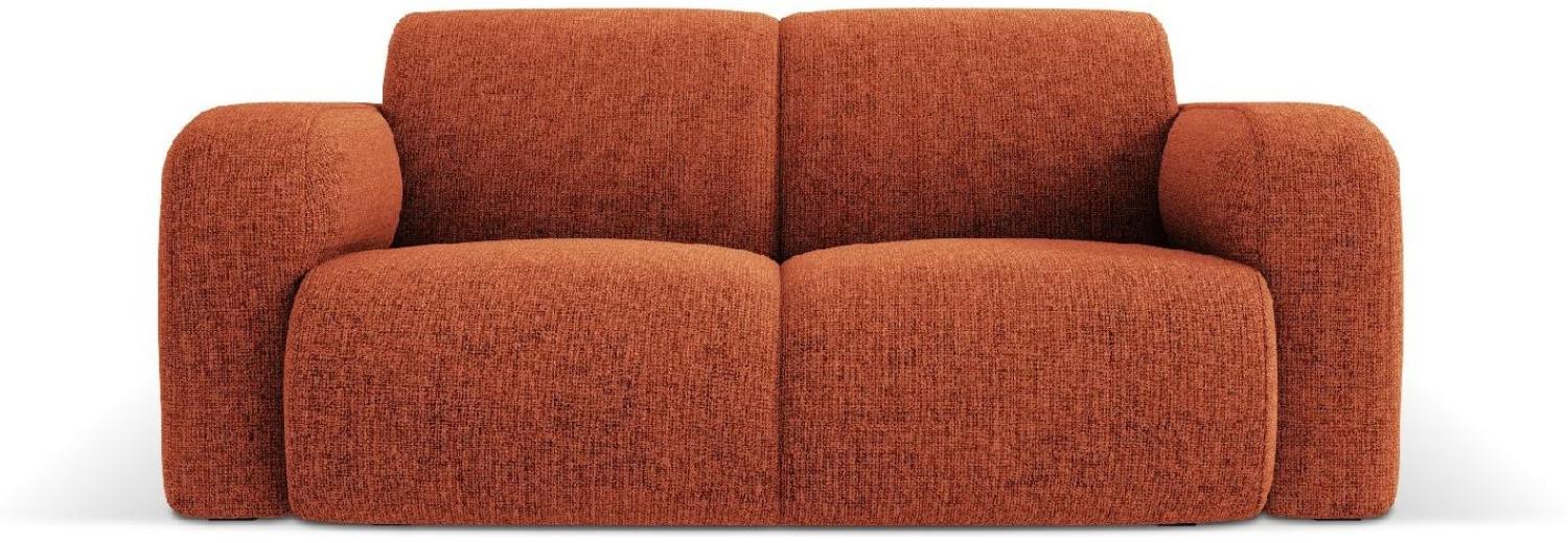 Micadoni Boucle Sofa Molino 2-Sitzer Chenille Terrakotta Bild 1