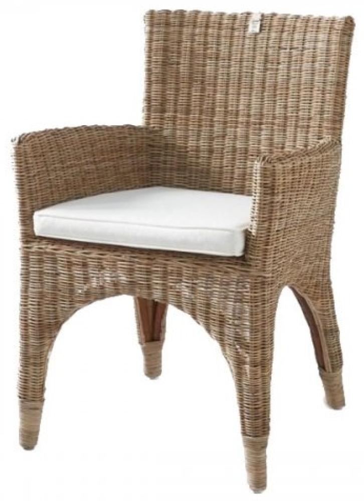 Riviera Maison Esszimmerstuhl The Hamptons Rustic Rattan Dining Armchair 172320 Bild 1