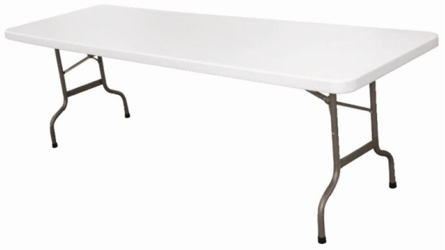 Bolero Rechteckiger Klapptisch Weiß 244Cm Bild 1