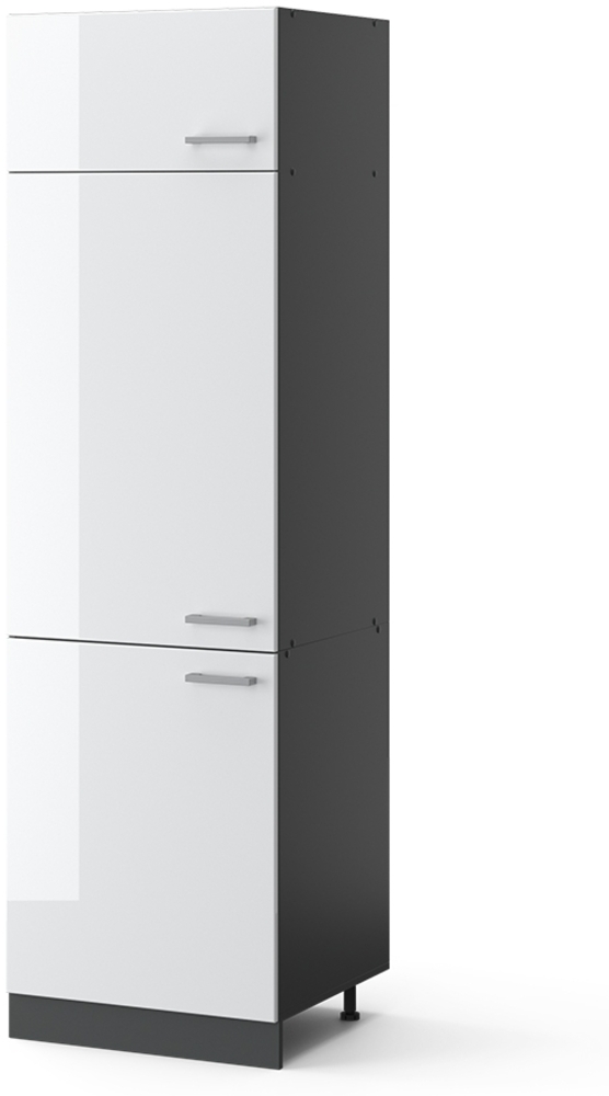 Kühlumbauschrank R-Line Weiß Hochglanz 60 cm Vicco Bild 1