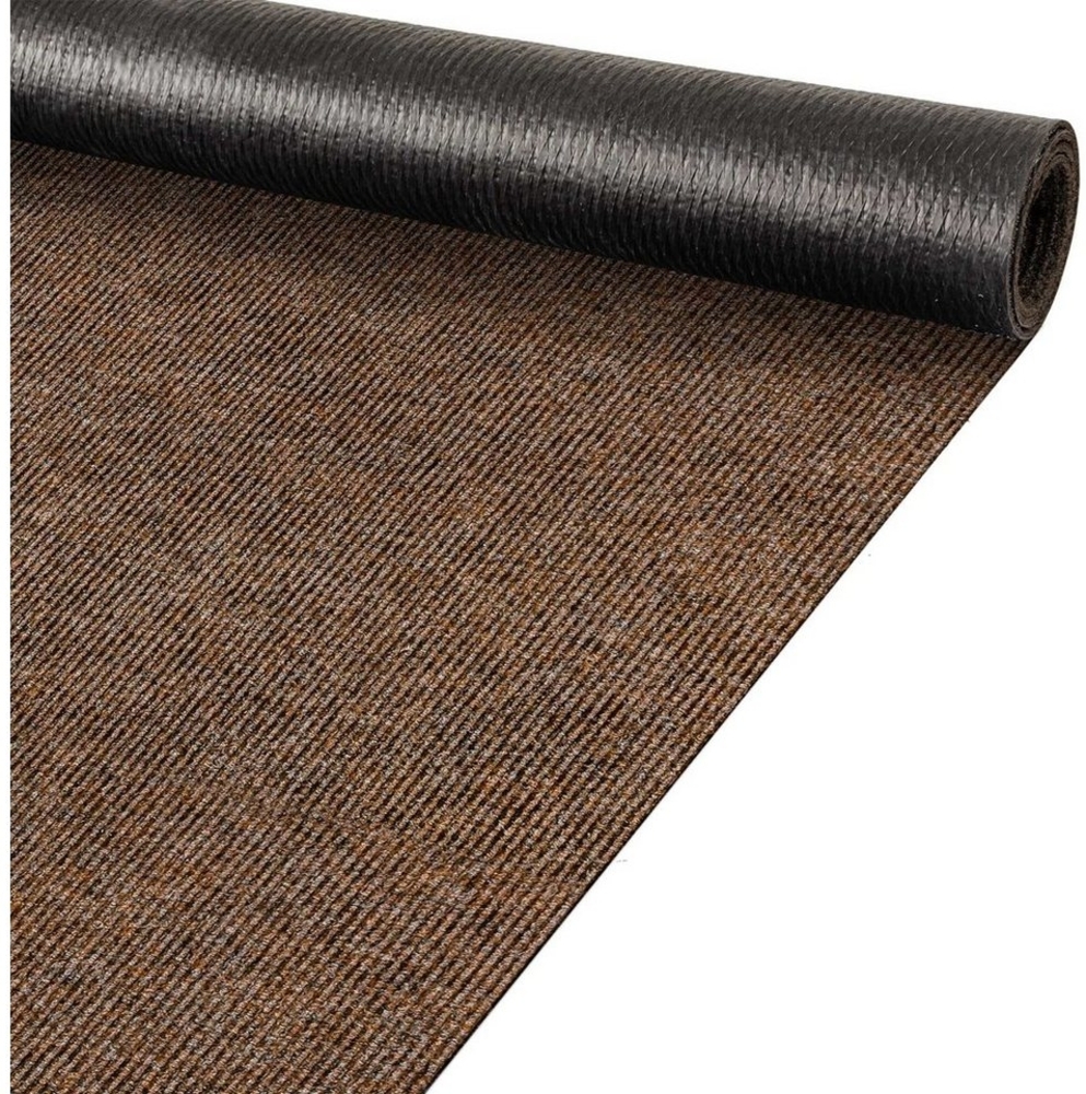 ANRO Läufer, Eckig, Höhe: 3 mm, Textil gerippt gehärtete Streifen stark Belastbar Bild 1