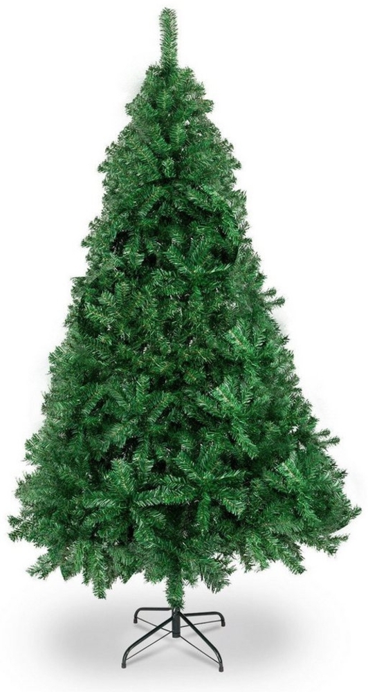 FCH Künstlicher Weihnachtsbaum Christbaum Künstliches, 120cm mit 230 Spitzen PVC & Ständer, Grün Bild 1