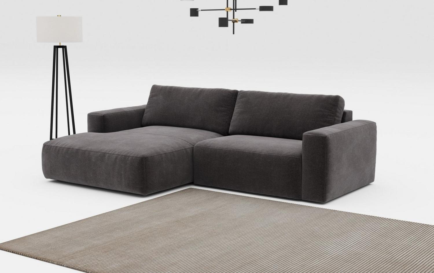 COTTA Ecksofa Lasso L-Form, mit breiter Recamiere im trendigen Cord oder angenehmen Strukturstoff Bild 1