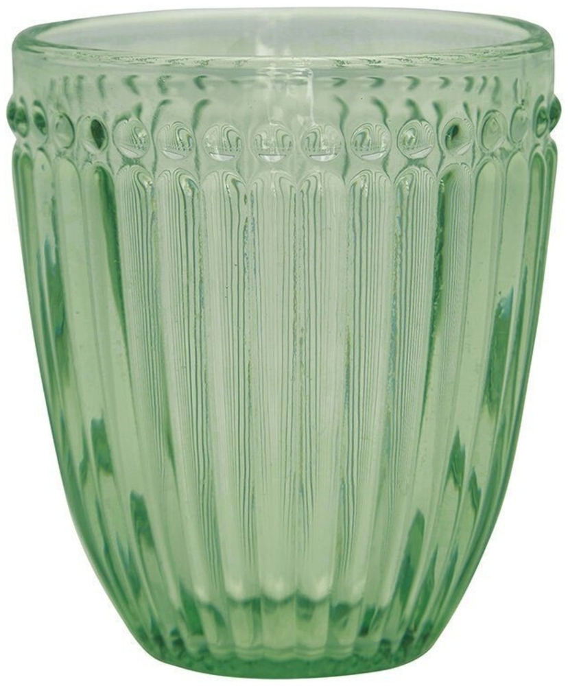 Greengate Wasserglas Alice Pale Green GLAWATAALI3906 Bild 1