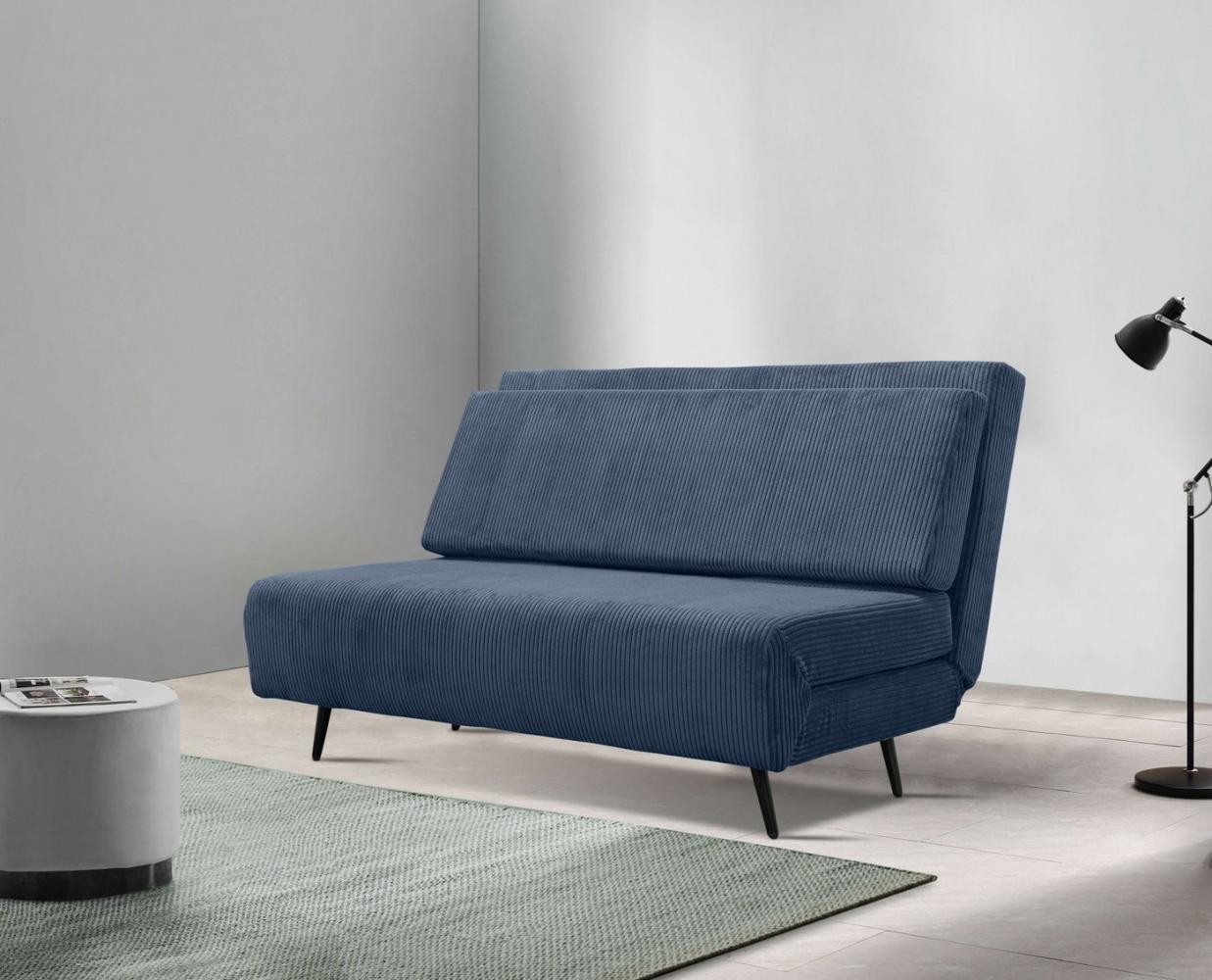 andas Schlafsofa Linnea in Cord und Feinstruktur, Daybed mit aufklappbarer Liegefläche Bild 1