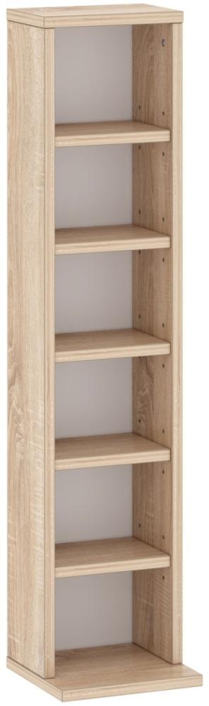 CD-Regal 902 Standregal 21x20x91cm Sonoma Eiche Bild 1