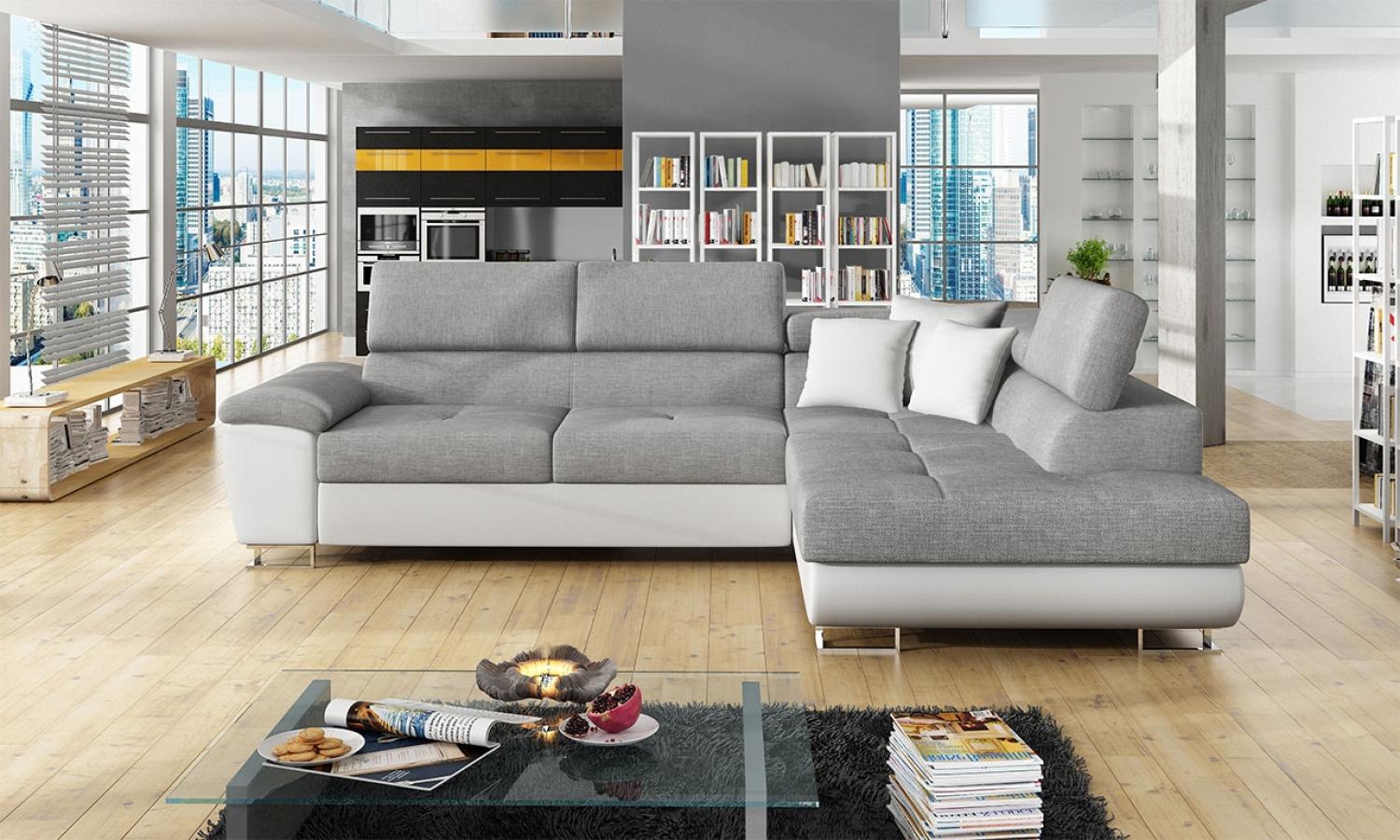 Ecksofa Cotere, Seite: Rechts, Farbe: Soft 017 + Bristol 2460 + Soft 017 Bild 1