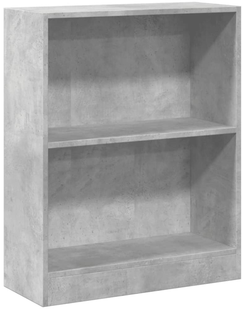 vidaXL Bücherregal Betongrau 60x24x76 cm Holzwerkstoff 800859 Bild 1