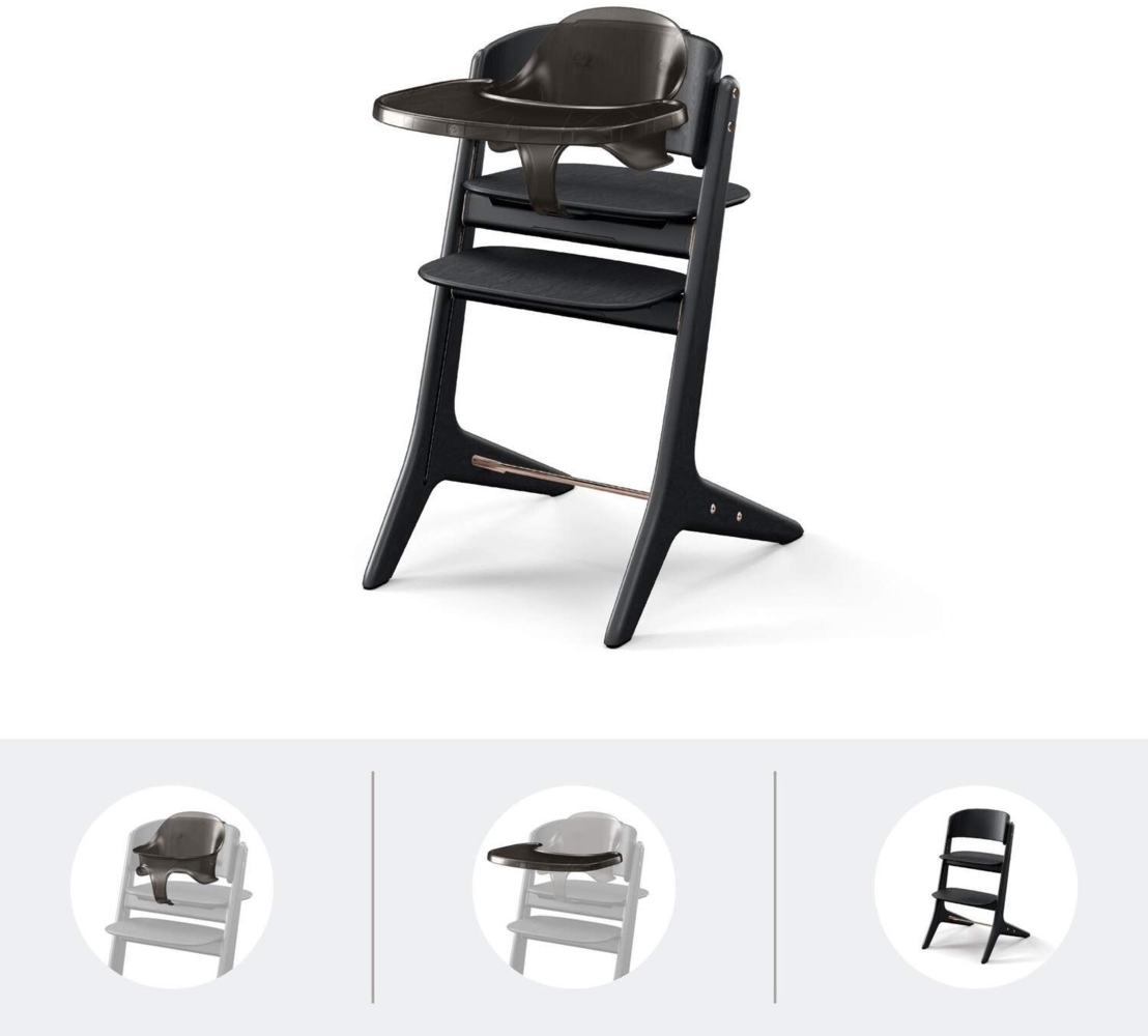 Cybex Hochstuhl - Lemo Platinum 3-in-1 Set - Black Bild 1