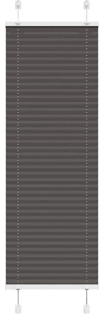 Rollo Plissee Schwarz 40x100 cm Stoffbreite 39,4 cm Polyester, vidaXL Bild 1