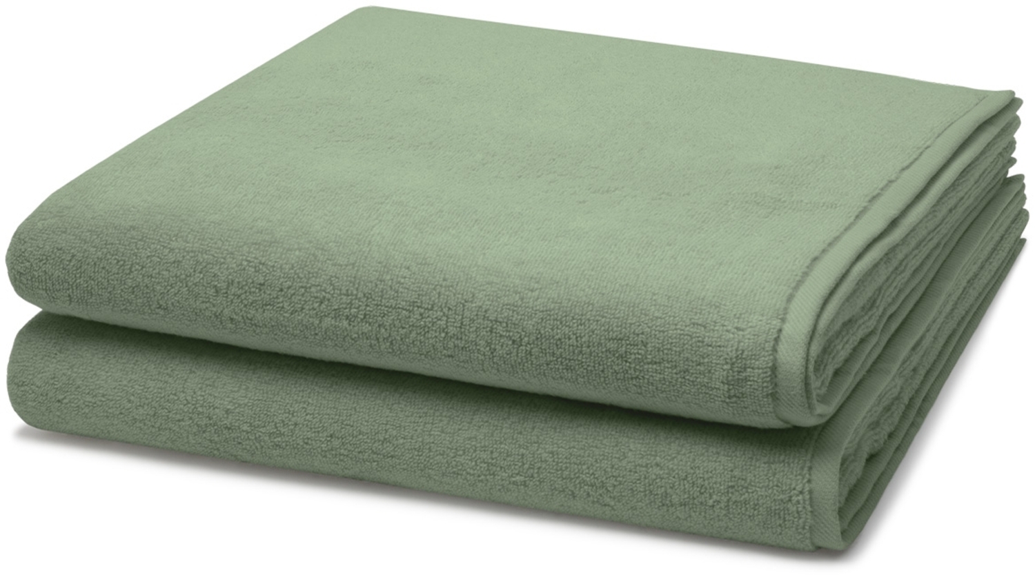 Ross Sensual Skin 2 tlg. Frottier-Set - 2 X Duschtuch (75 X 140cm) - 500 g/m2 - Piniengrün Bild 1
