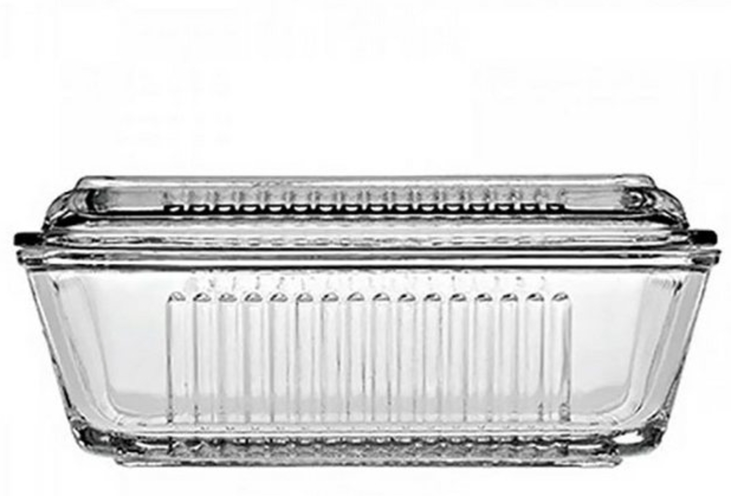 Pasabahce Dajar Butterdose, 17 cm x 10 cm Transparent Bild 1