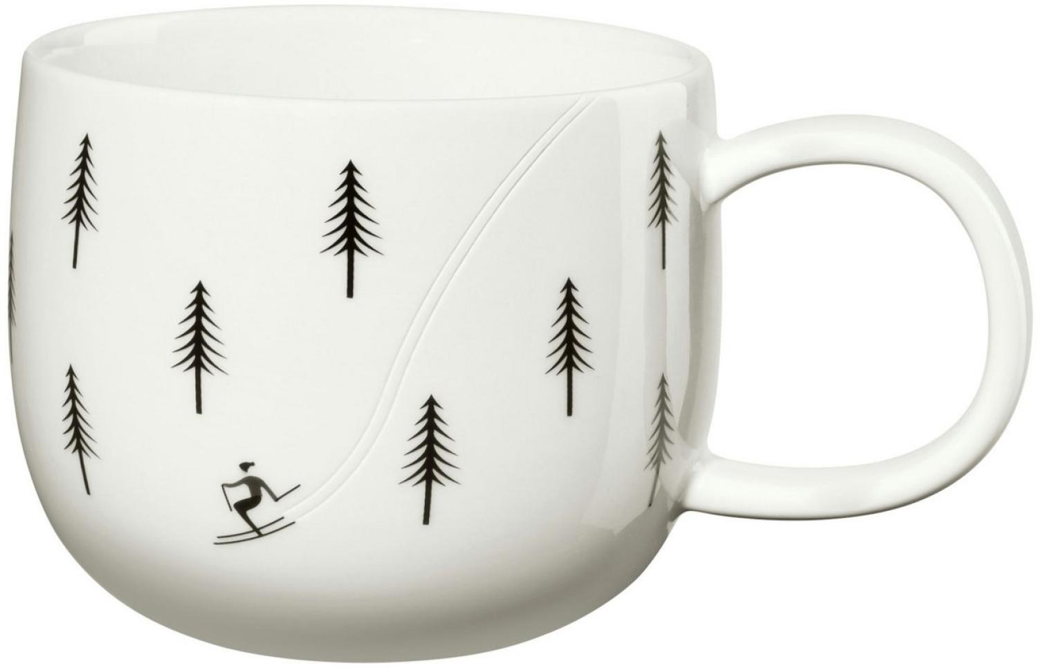 ASA Selection joy Henkelbecher, skiing D. 10 cm, H. 8,5 cm, 0,4 l. Motiv glänzend New Bone China 16860286 Bild 1