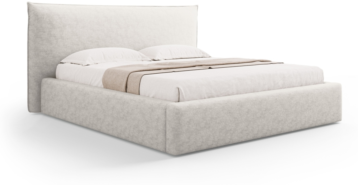 Micadoni Bett Kaelle Chenille Helles Beige 140x200 Bild 1