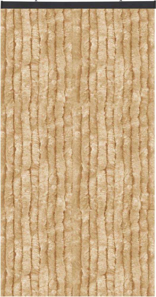 Flauschvorhang in Sondergröße - Türvorhang Breite: 120cm - Länge: 300cm, Beige Bild 1