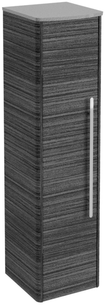 Lanzet CLASSICO Midischrank, Schwarz/Grau-Metallic, links Bild 1