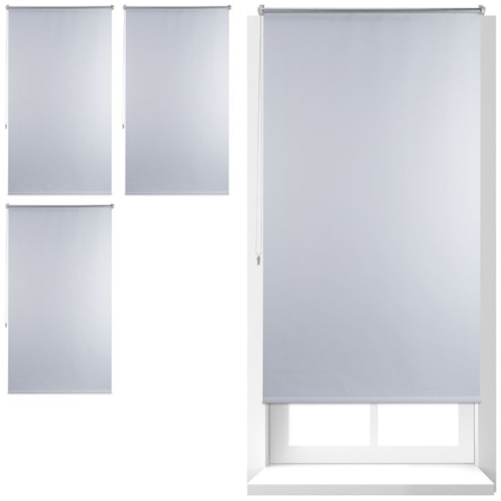4x Thermo Verdunklungsrollo 90x160 weiß Bild 1