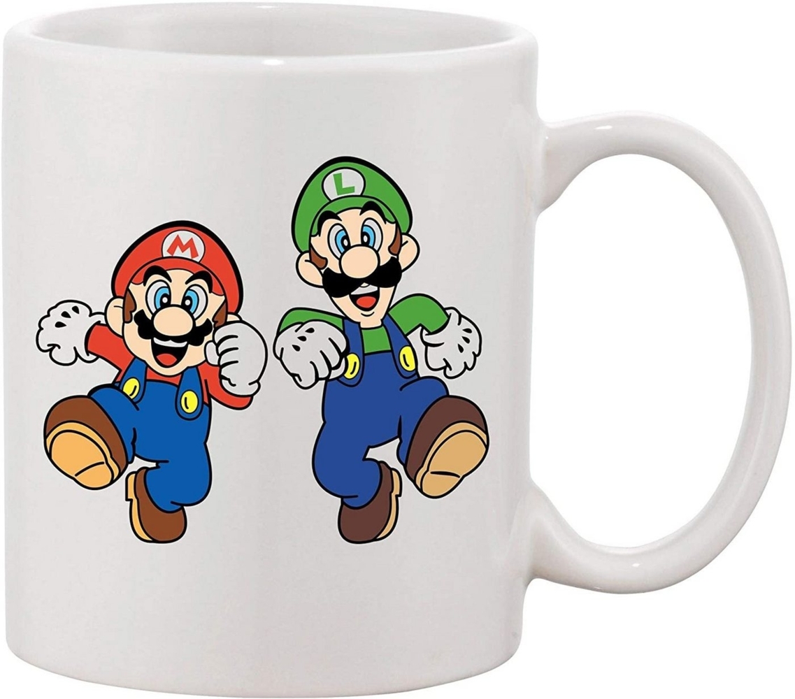 Youth Designz Tasse Mario & Luigi Kaffeetasse Geschenk mit trendigem Logo Print, Keramik Bild 1