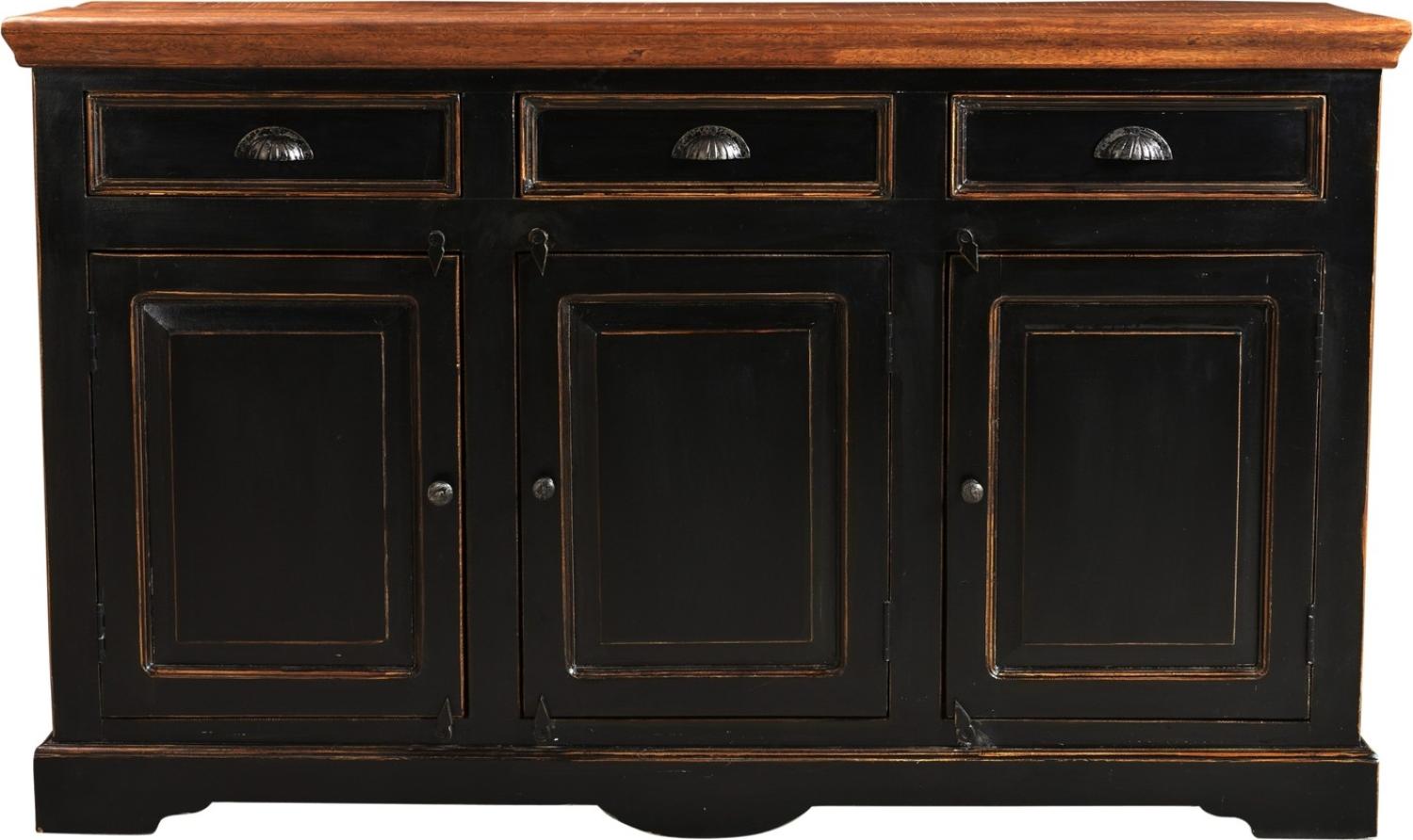 CORSICA Sideboard 150x90 Mango Schwarz Bild 1