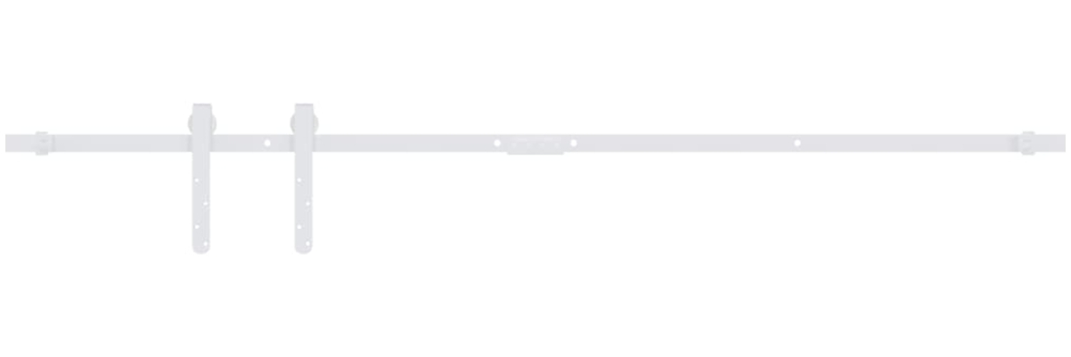 vidaXL Mini Schiebetürbeschlag Set für Schranktüren Carbonstahl 152 cm 151692 Bild 1