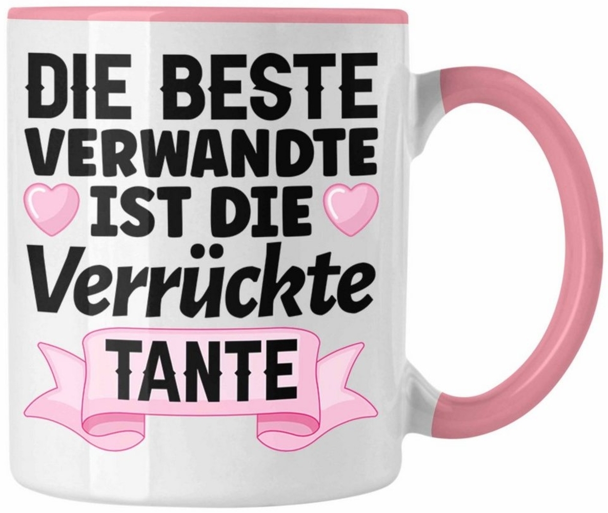 Trendation Tasse Trendation - Beste Tante der Welt Geschenk Tasse mit Spruch für Tante Bild 1