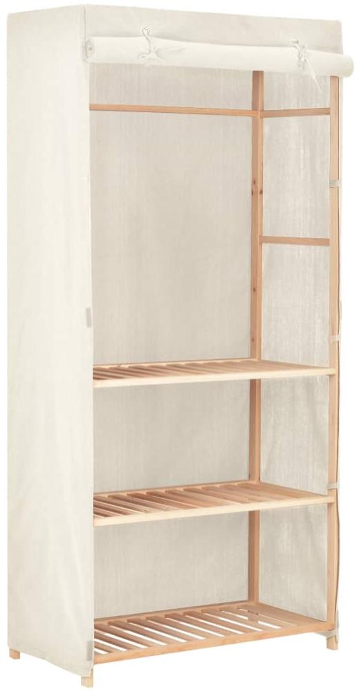 vidaXL Kleiderschrank mit 3 Ebenen 79 x 40 x 170 cm 247107 Bild 1