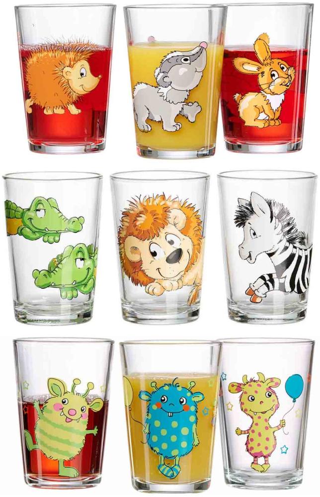 Ritzenhoff & Breker Kinderbecher mit Motiv 9er Set Wald/Zoo/Monster Bild 1