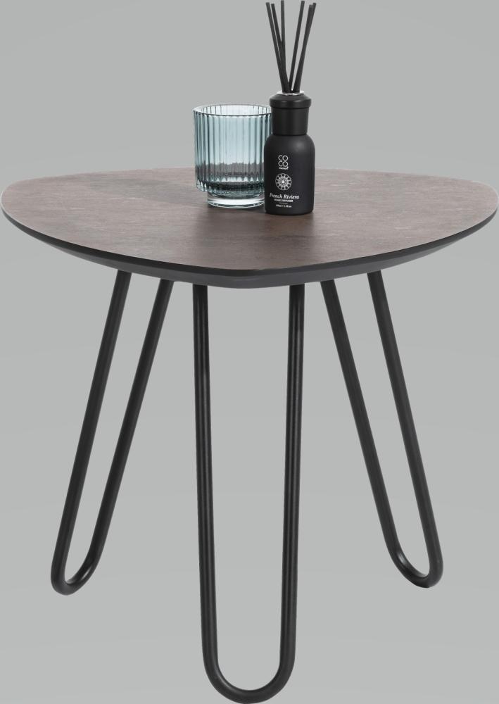 Xooon Beistelltisch Masura Tischplatte Keramikoptik rost 53 x 46 x 54 cm (BxHxT) Bild 1