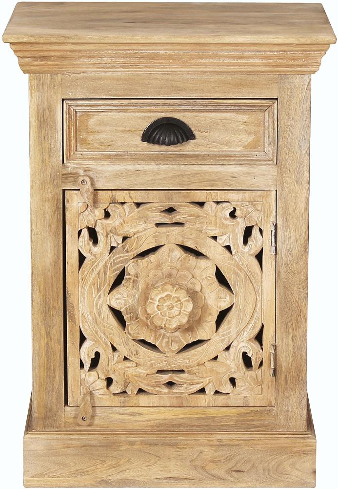 Kommode LAKADEE Mangoholz natur Sideboard Wohnzimmerschrank Mehrzweck Schrank Bild 1