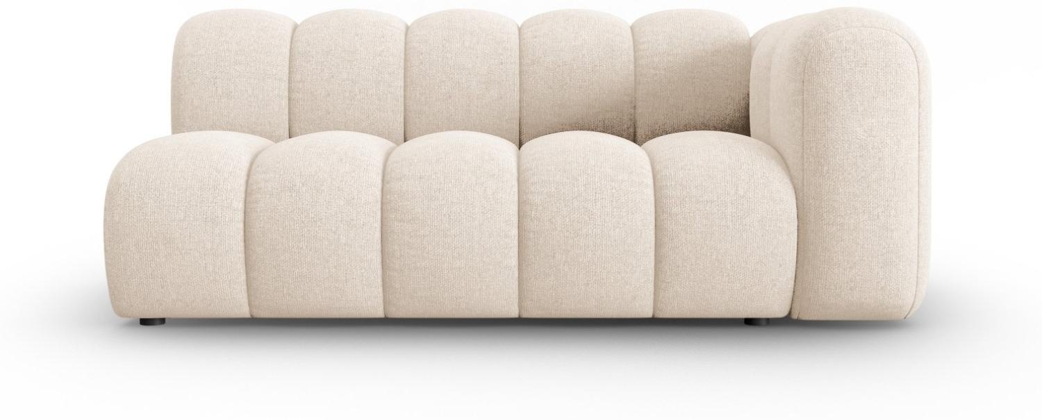 Micadoni Modulares Sofa Lupine 3-Sitzer Rechts Chenille Helles Beige Bild 1